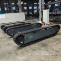 Stahl Crawler Chassis Track -Fahrwerk mit Gummischuhen